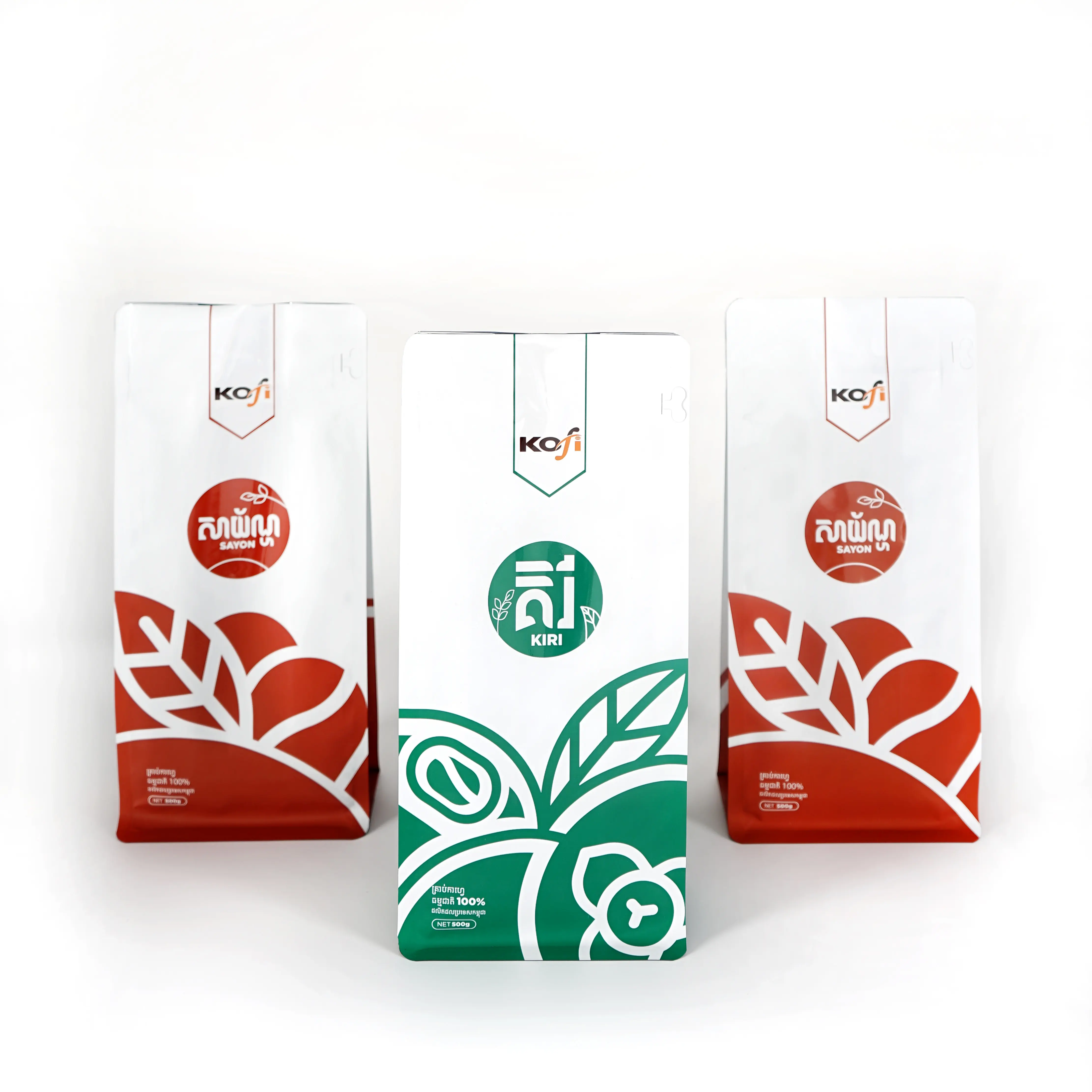 Nuevo diseño que viene Bolsa de pie Alu Snack Coffee Tea Food Bolsas de embalaje de plástico