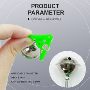 Selco กระดิ่งตกปลาขนาดเล็ก18มม. พร้อมเสียงเตือนเมื่อมีเสียงดังดีไซน์ให้พับได้สำหรับการตก<span class=keywords><strong>ปลา</strong></span>คาร์พในทะเลสาบและแม่น้ำ - Product Image 3