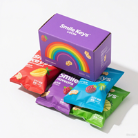 Boîtes d'emballage en sachet debout comestibles pour bonbons lyophilisés, fleurs, biscuits, gommes, résistantes aux enfants, impression en héliogravure résistante à l'humidité