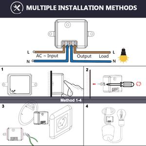 Mini wifi thông minh chuyển đổi không dây điều khiển từ xa hẹn giờ chuyển Relay mô-đun điều khiển bằng giọng nói bởi Alexa Google nhà và ứng dụng điện thoại - Product Image 2