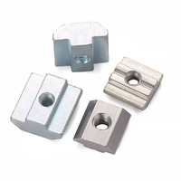 M4 M5 M6 M8 Filetage T Bloc Écrous Carrés T-Track Marteau Coulissant Écrou pour Fixation Profilé Aluminium 2020 3030 4040 4545