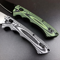 Couteau pliant EDC en acier S30V avec manche en G10, couteau de poche pour le camping en plein air, la survie et les situations tactiques