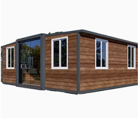 Maison conteneur préfabriquée moderne, portable, extensible et respirante, tout-en-un, pour bureau, entrepôt ou villa, modèle 5