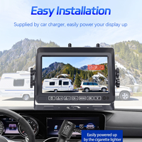 Cámara de Reversa Inalámbrica ZYX 1080P WIFI, Cámara de Visión Trasera/Delantera Inalámbrica, Impermeable, Magnética, Solar, para Automóvil