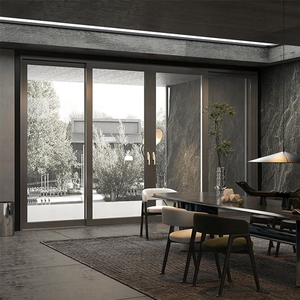 Puerta Corredera con Aislamiento Térmico y Marco de Aluminio Aeroespacial de 1.8mm, Puerta Corredera con Doble Acristalamiento de 5mm para Proyectos de Villas con Ahorro Energético - Product Image 6