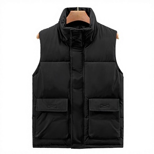 เสื้อกั๊กผู้ชายดีไซน์ล่าสุด พร้อมโลโก้สั่งทำ กันน้ำ กันลม บรรจุใยขนเป็ด 100% โพลีเอสเตอร์ แบบไม่มีแขน - Product Image 2