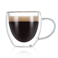 Clair Isolé Double Paroi 80ml Tasses À Espresso Cappuccino Latte Verre Café Thé Tasse Tasse Ensemble Clair Verres À Boire