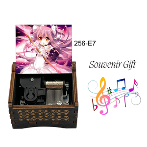 Boîte à musique vintage en bois souvenir carrée Puella <span class=keywords><strong>Magica</strong></span>, Puella Magi <span class=keywords><strong>Madoka</strong></span> <span class=keywords><strong>Magica</strong></span> pour la décoration de la maison, cadeaux pour enfants et familles - Product Image 1