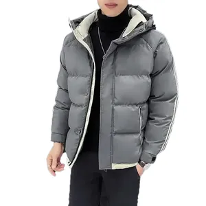 Prezzo basso all'ingrosso fabbrica all'aperto solido giacca invernale da uomo vestito invernale Plus Size giacca da uomo giacca invernale calda