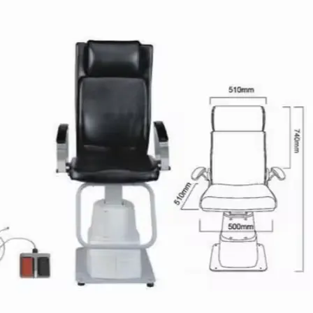 Unité de chaise de réfraction ophtalmique personnalisable Unité optique Table combinée Chaise de réfraction ophtalmique Table d'optométrie