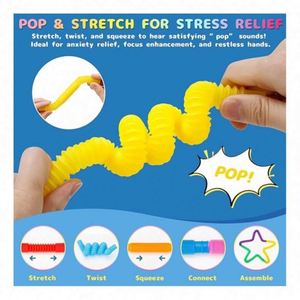 Tubos Sensoriales de Espuma de PU con Logotipo Personalizado al por Mayor, Juguetes Antiestrés para el Alivio de la Ansiedad, Autismo y TDAH - Product Image 3