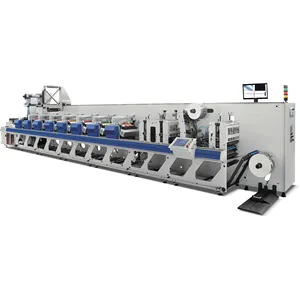 Máquina de impressão flexível da impressora do tipo da unidade superior para o material do rolo da china