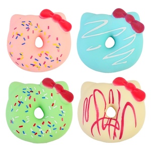 Mini juguetes para apretar con forma de donut, juguetes para aliviar el estrés, juguetes blandos de rebote lento con forma de comida, juguetes de descompresión para niños, juguetes para apretar para relajación de adultos - Product Image 1