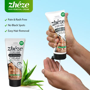 Crema <span class=keywords><strong>de</strong></span> depilación hidratante a base <span class=keywords><strong>de</strong></span> hierbas <span class=keywords><strong>de</strong></span> Aloe Vera <span class=keywords><strong>de</strong></span> alta calidad OEM/ODM para piernas/piel corporal <span class=keywords><strong>de</strong></span> hombres fábrica al por mayor - Product Image 5