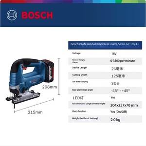 สำหรับ GST 12V-LI/GST 185-LI เครื่องเลื่อยจิ๊<span class=keywords><strong>ก</strong></span><span class=keywords><strong>ซอ</strong></span>ว์แบตเตอรี่ลิเธียมไฟฟ้า DIY อุตสาห<span class=keywords><strong>ก</strong></span>รรม แบบไร้แปรงถ่าน 1500-2800 รอบต่อนาที ความลึ<span class=keywords><strong>ก</strong></span><span class=keywords><strong>ก</strong></span>ารตัดสูงสุด 125 มม. 1 - Product Image 4
