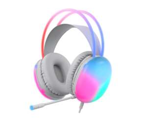 Casque <span class=keywords><strong>de</strong></span> jeu RGB à double tube lumineux, haut-parleurs 50 mm, casque stéréo filaire avec micro pour joueurs - Vente Flash - Product Image 2