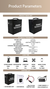 Estación de Energía Portátil Fácil de Transportar, 300W 1004.8Wh, para Campamento al Aire Libre - Product Image 4