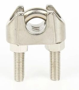 Pince à câble métallique en acier inoxydable Écrou à œil Liant de charge Manille à chaîne en câble métallique Pince de tuyau métrique-Catégorie de produit Pinces - Product Image 3