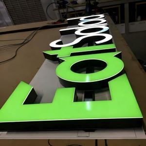 Enseigne lumineuse 3D pour bureau, logo en acrylique éclairé par LED avec rétroéclairage et installation facile - Product Image 1