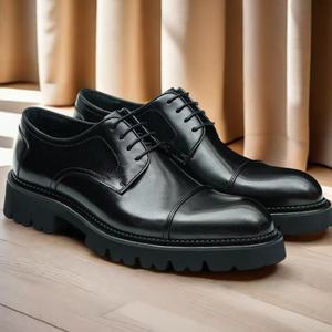 Botas de Nieve para Hombre, Otoño-Invierno 2026, Estampado de Leopardo, con Cordones, Cómodas, de Cuero Genuino, Casuales, Formales, para Negocios - Product Image 3