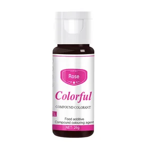 Cocosir Liquidation Sale Food Additive Rose Pigment Gel Liquid for Jello Pudding Decoration 26g Food Grade Coloring