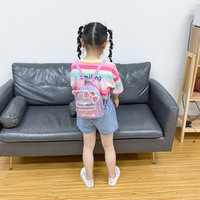 Nouveau sac à dos mini tendance imprimé animal en cuir synthétique microfibre, style princesse, avec harnais rembourré pour le transport transfrontalier en gros