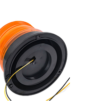 Lampe de signalisation d'urgence magnétique à LED ambre, haute intensité, prismatique, IP44, en plastique, sans son, pour la sécurité routière