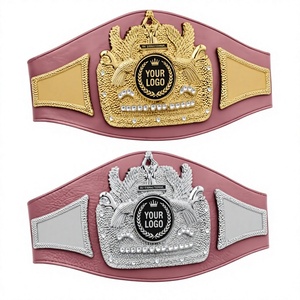 เข็มขัดแชมป์เทควันโด MMA แบบสั่งทำพิเศษ คุณภาพสูง ผลิตจากโลหะผสมสังกะสีชุบเคลือบ ระบายอากาศได้ดี สายหนังหนัก สำหรับทั้งชายและหญิง - Product Image 1