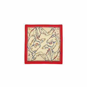 Sciarpa quadrata piccola con stampa a catena 70x70 cm, alla moda, per donna e uomo - Product Image 1