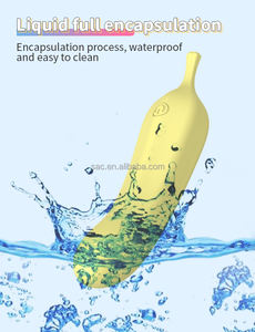SacKnove New Adults Voll flüssiges Silikon Bananen vibrator 21 Frequenz Aufregende Vibration Vagina Sexspielzeug für Frauen - Product Image 3