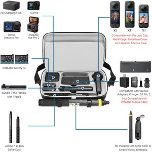 Estuche de Transporte de Gran Capacidad a la Moda, Resistente a Impactos, Accesorios Portátiles para Cámara Insta 360 X5 - Product Image 2