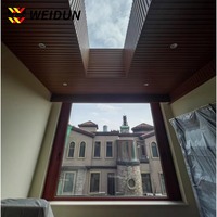 Ventana de Seguridad de Aleación de Aluminio de Diseño Moderno WEIDUN, Insonorizada, con Aislamiento Térmico, Gran Vista, Ventilación, Personalizable para Cualquier Escenario