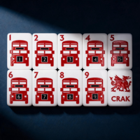 160 tuiles de mahjong américaines, ensemble gravé à 5 couches London Calling pour les amateurs de culture britannique
