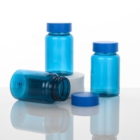 Bouteille écologique 150 ml en plastique PET noir pour compléments alimentaires, pilules et capsules, bouteille en plastique pour vitamines avec bouchon résistant aux enfants