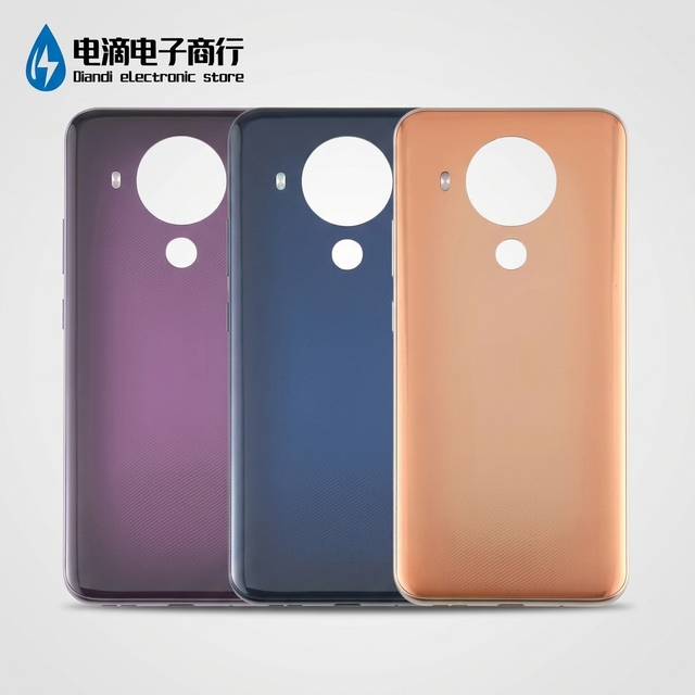 Diandi for Nokia 5.4 Back Cover Rear Housing Replacement Battery Case Repair Spare Parts With Camera Cutout