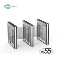 Zenidea 2635D Barriera a Battente Impermeabile IP55 in Acciaio Inox SUS304 con Motore Brushless Anti-Intrusione e Accesso Tramite Codice QR per Ufficio