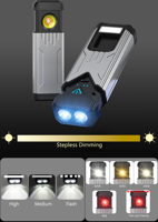 Lampe torche LED USB rechargeable en gros, étanche IP54, corps en aluminium, portée du faisceau 200-300M, SOS/clignotement d'urgence