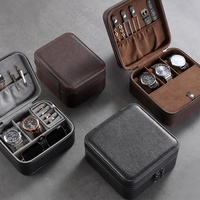 Boîte de rangement de luxe pour 8 montres pour hommes, en cuir, idéale pour les voyages et la famille