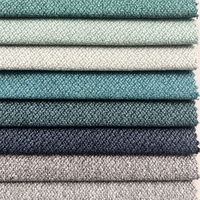Tissu d'ameublement en chenille tricoté 100 % polyester imperméable teint uni pour canapés, vente en gros de textiles de maison