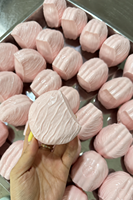 Balle anti-stress ASMR souple et croustillante en forme de pudding au caramel, jouet sensoriel à presser non rebondissant pour enfants et adultes