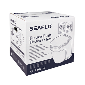 SEAFLO 12v/24v Deluxe Flush Electric <strong>Toilets</strong> Smart Marine <strong>Toilet</strong> - Product Image 4