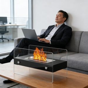 Cheminée de table moderne écologique - Alimentée au bois, sans odeur, pour l'ambiance intérieure de la maison - Product Image 1