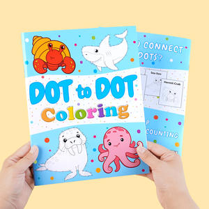 Libro de Puntos para Conectar, Regalo Especial para Niños, Rompecabezas de Conexión de Puntos, Práctica de Trazado, Dibujo y Coloreo de Criaturas Marinas, Divertido Libro de Puntos para Niños - Product Image 1