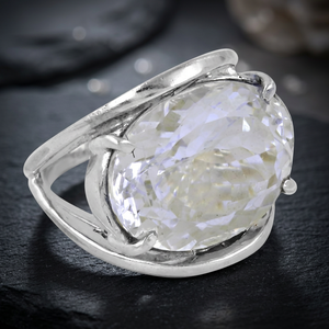 Anillo de Plata de Ley 925 con Circonita Cúbica Creada en Laboratorio, Brillante, de Art Palace, Certificado por IGI, Joyería Unisex de Moda - Product Image 1