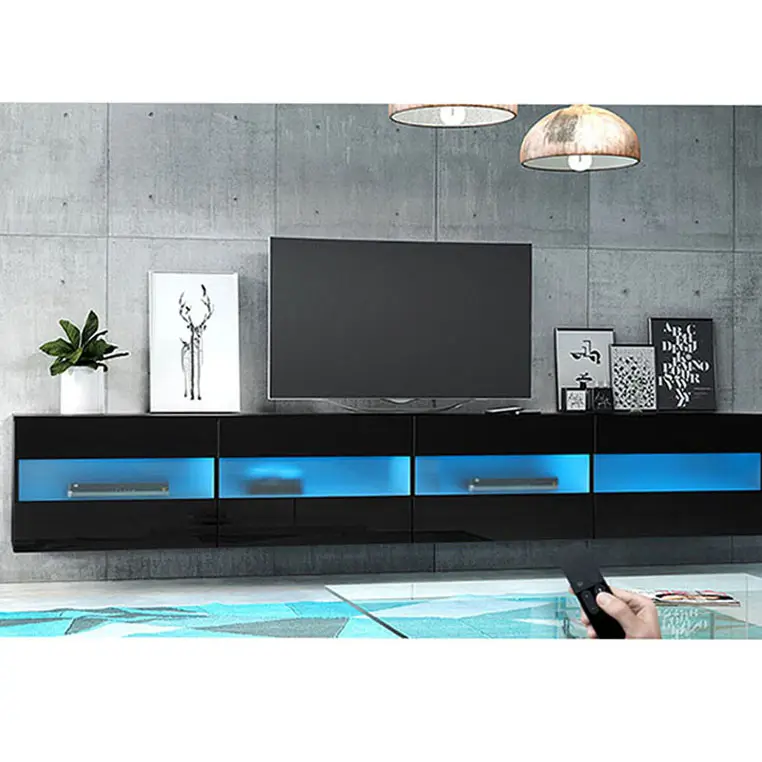 Mirrored Tv Stand Cabinet Living Room Furniture Units Modern Home Wall Set Console Table European
