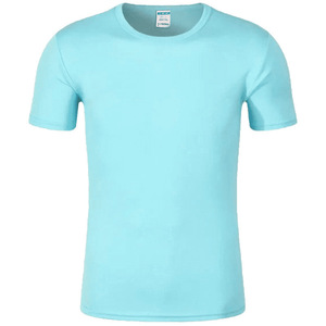 Camiseta de Secado Rápido de Seda de Hielo, 160g, Poliéster, Color Sólido, Manga Corta, Ropa de Trabajo, Ropa Informal - Product Image 4