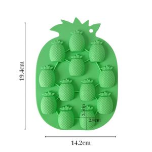 Molde de silicona para hielo con forma de piña, reutilizable y fácil de limpiar, ahorra espacio en el congelador para whisky, cócteles y bebidas frías - Product Image 2