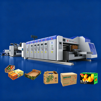Machine d'impression et de découpe flexographique haute vitesse XT-F FFG en ligne 2 couleurs pour boîtes à passage unique