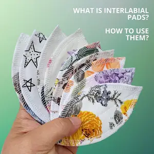 10 gói không chất thải 100% cotton siêu mỏng Tampon cup sao lưu interlabial Hữu Cơ miếng vải tái sử dụng có thể giặt Băng vệ sinh