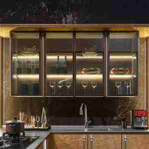 Los gabinetes de cocina completos de lujo modernos proporcionan muebles de hogar de gabinete personalizados de diseño gratuito - Product Image 5